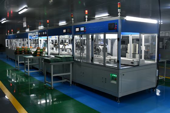 Automatic Lithium Ion Battery Pack Production Line 18650 / 21700 / 32650 Cylindrical